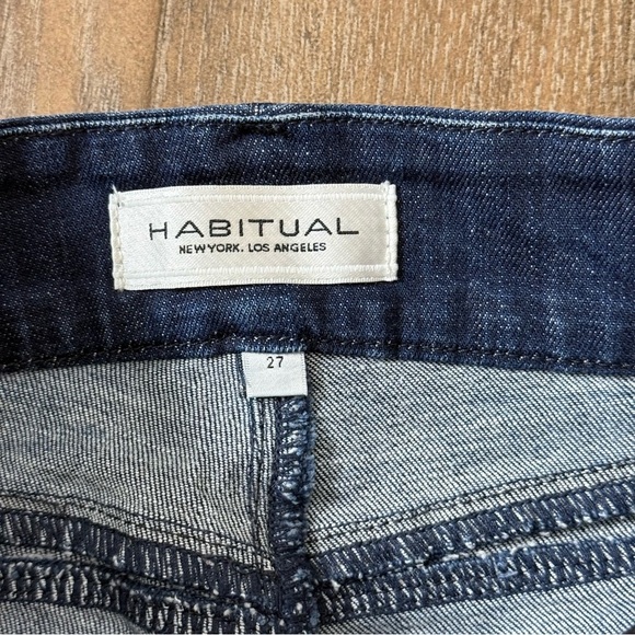 Habitual High Rise Flared Jeans Dark Blue 27 - Picture 8 of 12